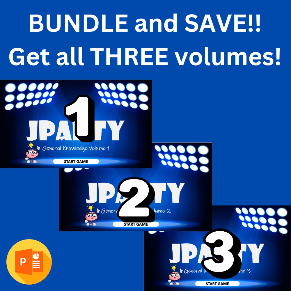 JParty General Knowledge Trivia Bundle (Vol. 1–3)