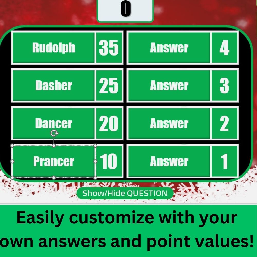 Christmas Feud DIY Version