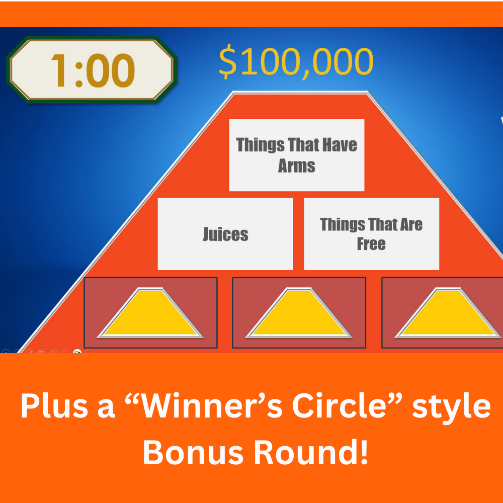 Big Money Pyramid: Ready-to-Play $100K Pyramid PowerPoint Game