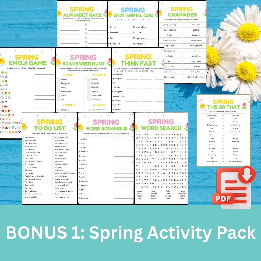 Spring & Easter MEGA Bundle: 4 PowerPoint Games + 20 Activities