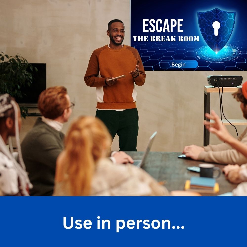Escape The Break Room - Customizable Escape Room for PowerPoint
