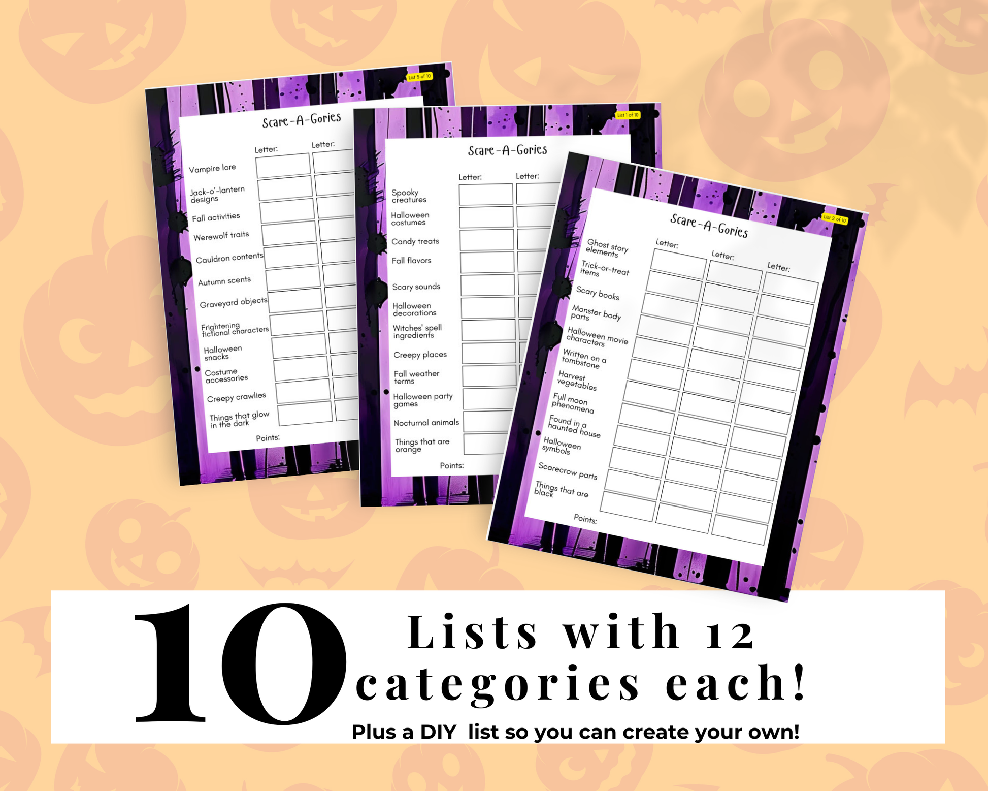 Halloween games printable activity sheets for Halloween party fun