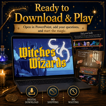 Ready to download and play - just add your questions