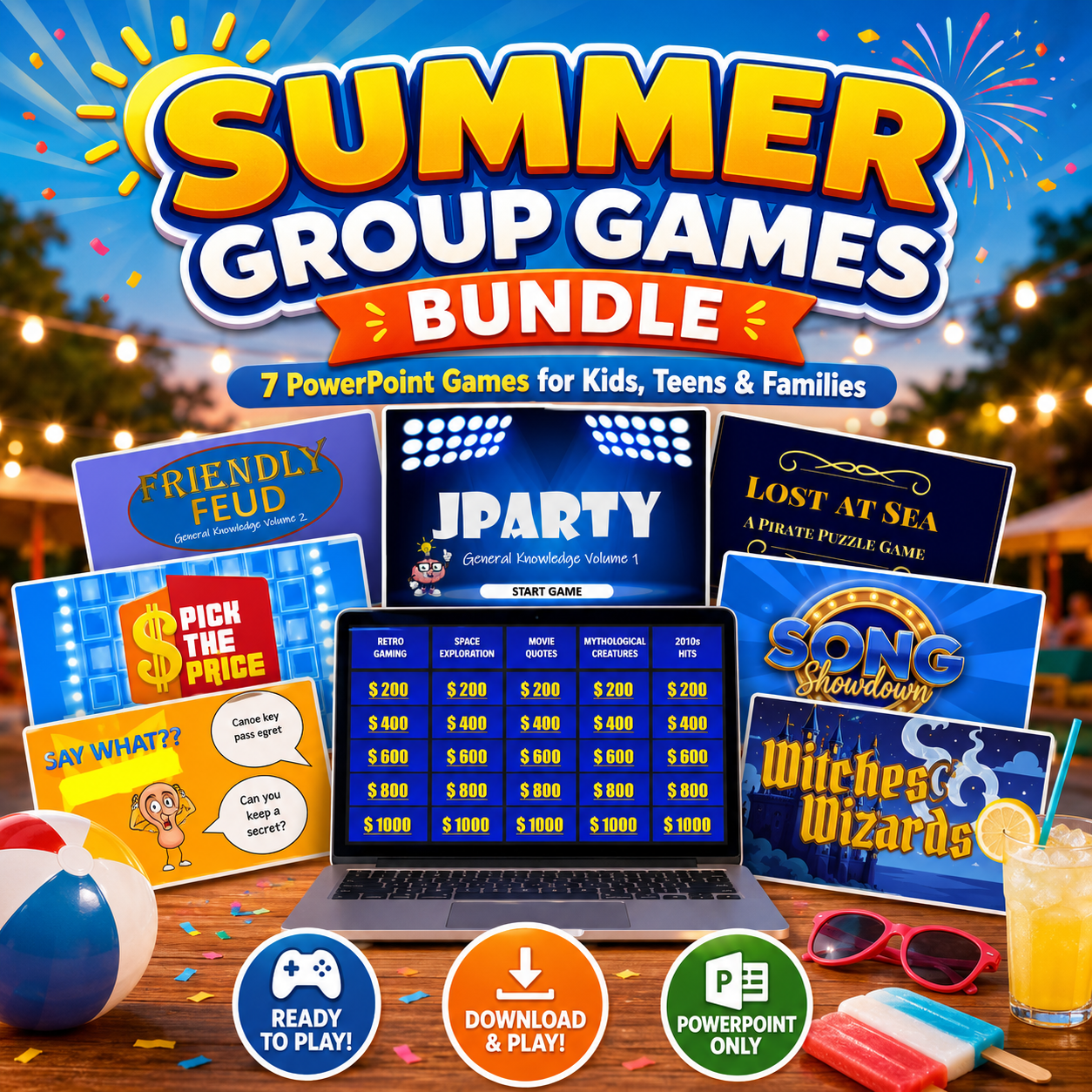 Summer Group Games Bundle - 7 games included