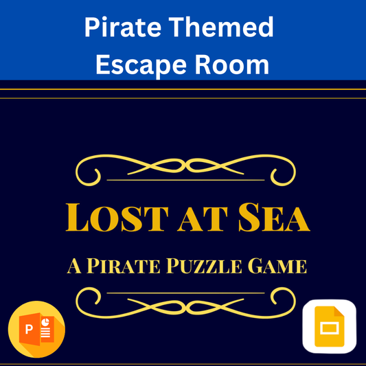 Lost at Sea: Pirate Escape Room for PowerPoint and Google Slides