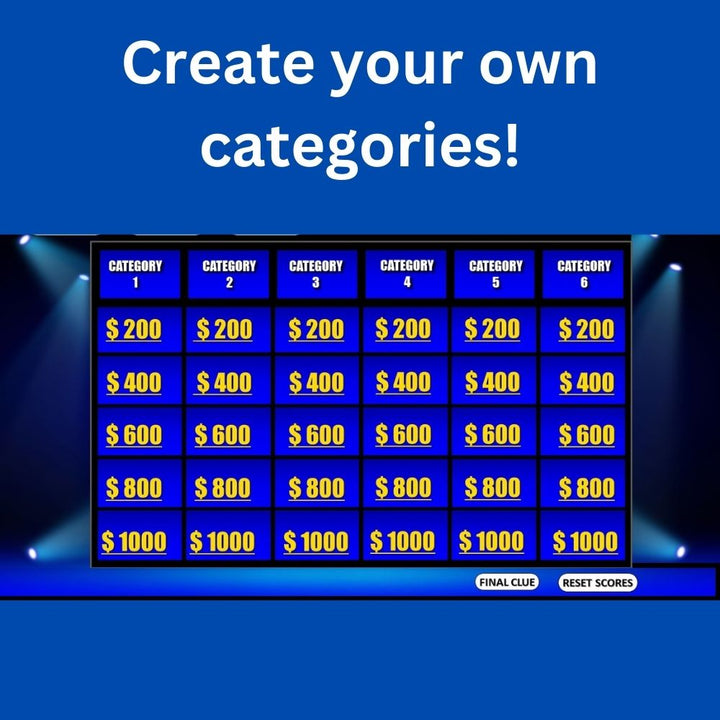 Jeopardy Style Games and Templates Your Learning Career