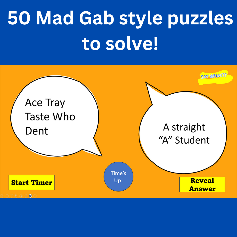 SAY WHAT? Mad Gab Style Gibberish Game Volume 1