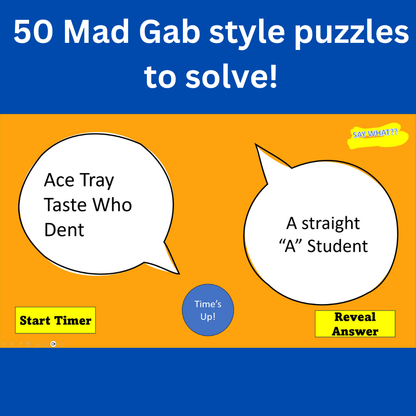 SAY WHAT? Mad Gab Style Gibberish Game Volume 1