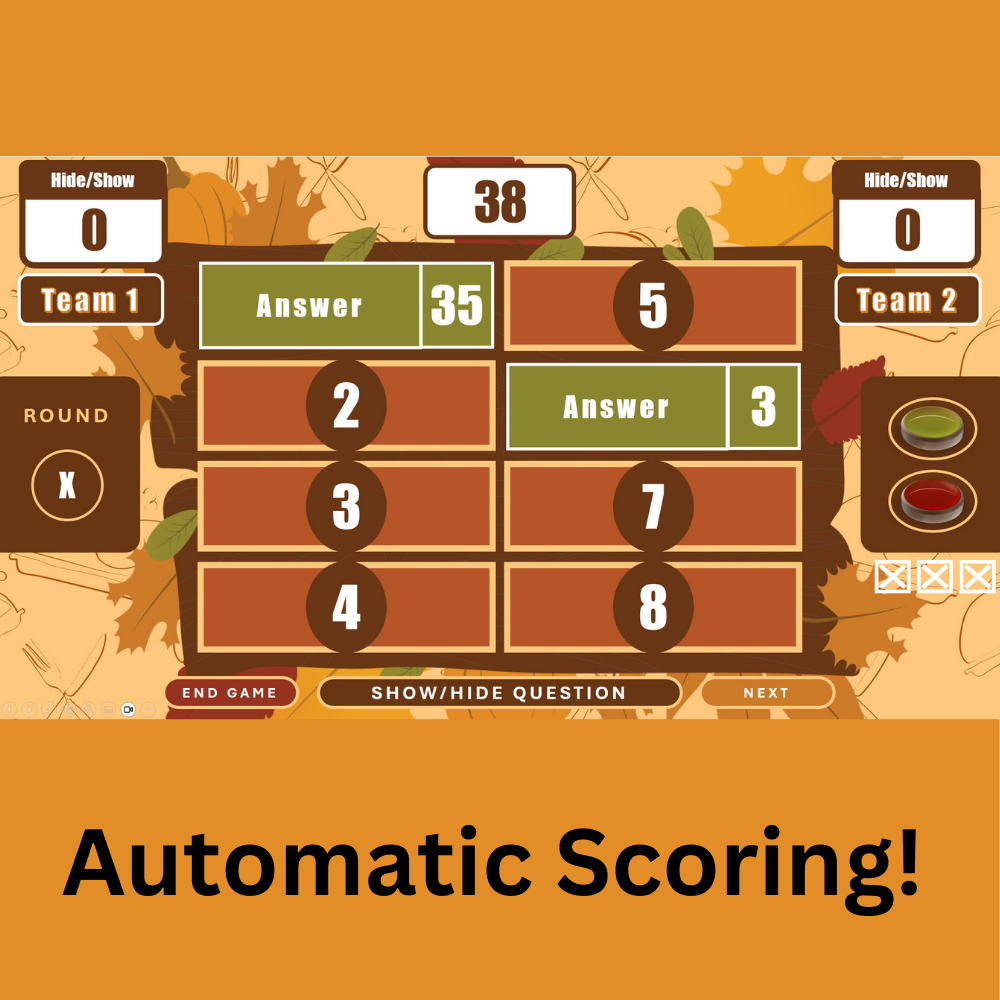 Thanksgiving Feud - DIY Version