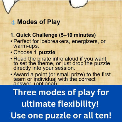 Lost at Sea: Pirate Puzzle Pack