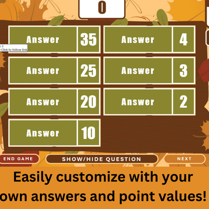 Thanksgiving Feud - DIY Version