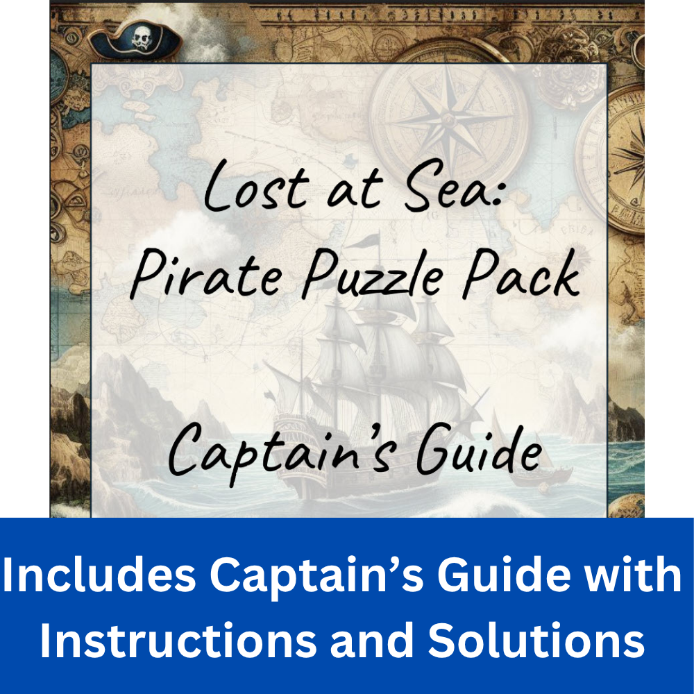Lost at Sea: Pirate Escape Room for PowerPoint and Google Slides