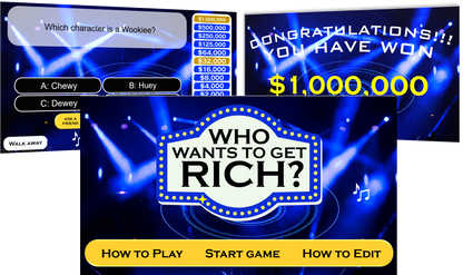 Who Wants to Get RICH? Template for POWERPOINT