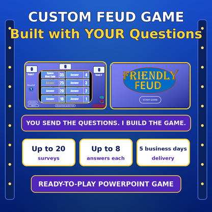 Custom Feud Game: Built With YOUR Questions